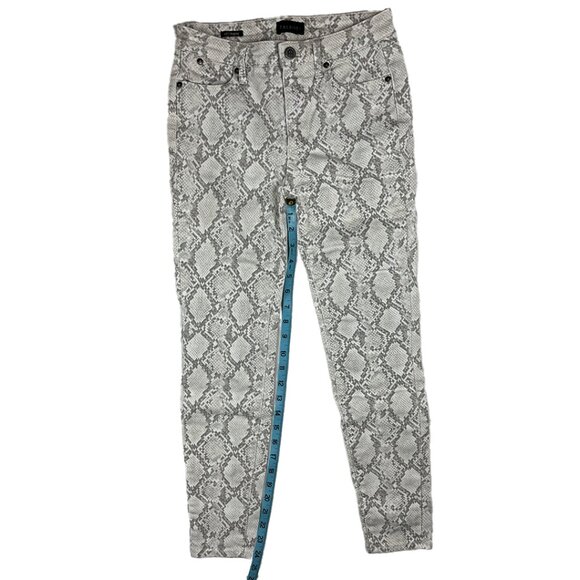 Talbots Stretch Denim Snake Skin Print Jeggings Size 0P Skinny Jean Leggings - Picture 15 of 15